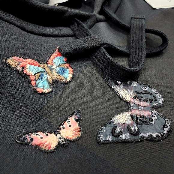 Valentino X Izumi Miyazaki 'Gravitation' Butterfly Hoodie Black | MSRP $2890 - Picture 4 of 12